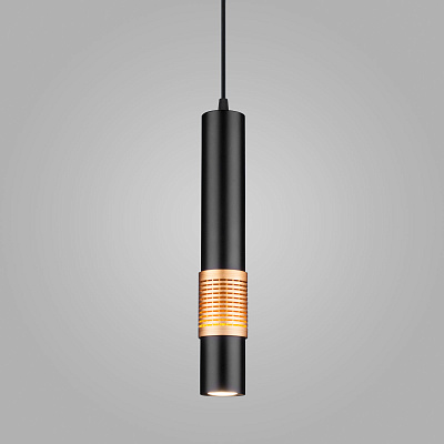 Подвесной светильник Elektrostandard DLN001 MR16 9W 4200K черный матовый/золото a045509
