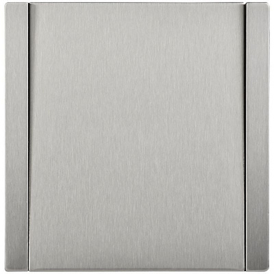 Выключатель 1-клавишный проходной 10А IEK FORTE&PIANO FP703M FP-V12-0-10-1-M-K50 металл никель