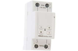 Реле напряжения RBUZ D2-63 red 63A (max 80A) 13900BA c индикацией