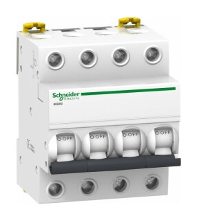 Выключатель автоматический модульный Schneider Electric 4п C 63А  A9K24463