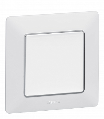 Лицевая панель для выключателей одноклавишных белая Legrand Valena Life 755000