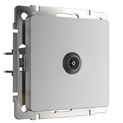 Розетка ТВ проходная Werkel серебряные a033755