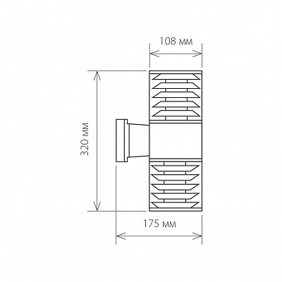 Уличный настенный светильник Elektrostandard Strada 1407 TECHNO a032609