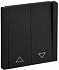 Выключатель жалюзи 10А IEK FORTE&PIANO FP111M FP-V15-0-10-1-M-K02 металл черный