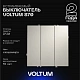 Выключатель встраиваемый VOLTUM S70 трехклавишный 10А, (кашемир) VLS030103