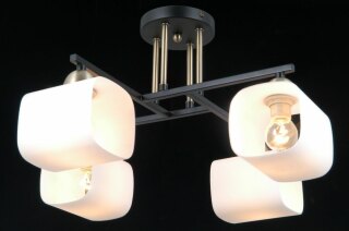 Люстра потолочная SFERA SVETA 40479MD/4 MBK+AB