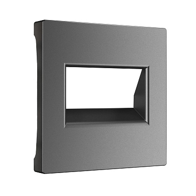 Накладка для двойной розетки RJ-45 Werkel графит матовый a063114