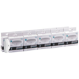Упаковка светодиодных ламп 10 шт Gauss Elementary GX53 9W 680lm 4100K LED 83829