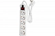 Сетевой фильтр с выключателем и заземлением 7м General Lighting Systems GPS-5-16-3x1-700-W 471006, белый