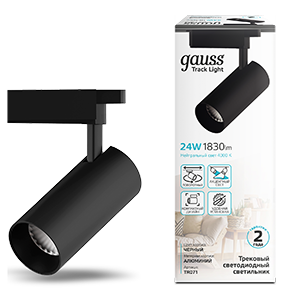Светильник трековый Gauss 24W 1830lm 4000K 180-240V IP20 LED TR071