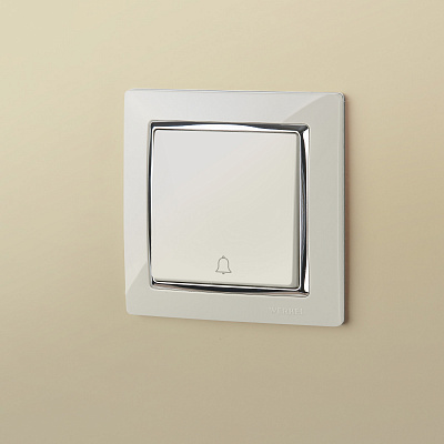 Рамка на 1 пост Werkel Snabb W0011903 слоновая кость;хром a051661