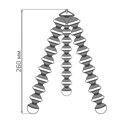 Гибкая тренога Gauss для установки кольцевого светильника RL101