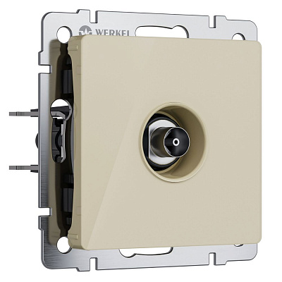 Розетка ТВ оконечная Werkel айвори акриловый a064065