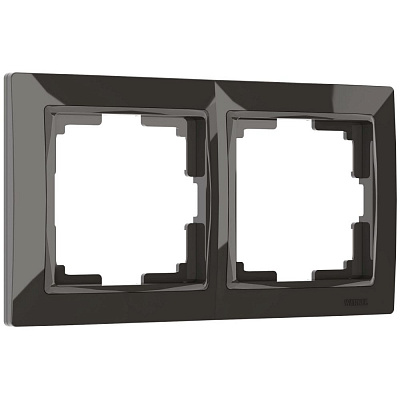 Рамка для розетки на 2 поста Werkel Snabb basic W0022007 коричневая a051294