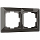 Рамка для розетки на 2 поста Werkel Snabb basic W0022007 коричневая a051294