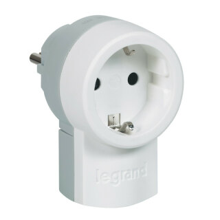 Вилка с/з с розеткой Legrand 16А 050462