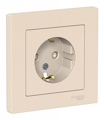 Розетка SE AtlasDesign бежевый ATN000244