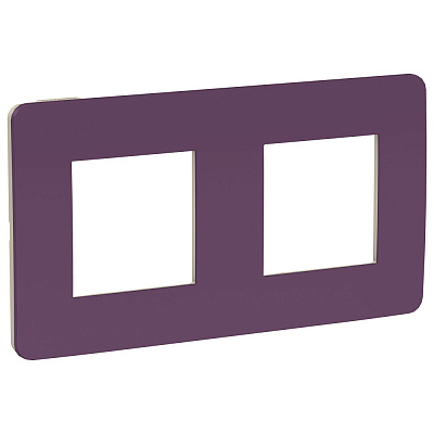 Рамка для розетки на 2 поста лиловая SE Unica Studio NU280415