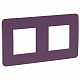 Рамка для розетки на 2 поста лиловая SE Unica Studio NU280415