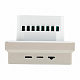 Терморегулятор Wi-Fi (механизм), STEKKER Эмили, 250В, 3500Вт, RSW00-5119-08, кашемир, soft touch