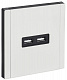Розетка USB A+A 3,1А IEK FORTE&PIANO FP249M FP-U21-D31-M-K01 металл белый