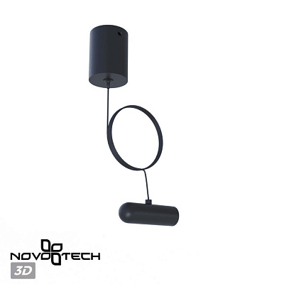 База накладная для ввода питания с заглушкой и проводом-подвесом 2 м Novotech Glat 359385