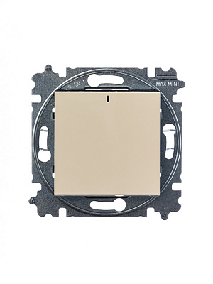 Выключать одноклавишный ABB Levit с/п слоновая кость/белый 2CHH590146A6017