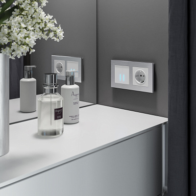 Сенсорный выключатель двухклавишный с подсветкой Werkel W4520101 a047862