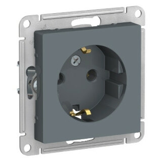 Розетка с заземлением грифель SE AtlasDesign ATN000743