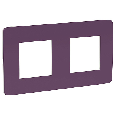 Рамка для розетки на 2 поста дымчатый SE Unica Studio NU280414