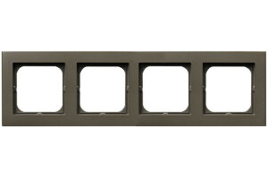 Рамка на 4 поста Ospel Sonata шоколадный металлик R-4R/40