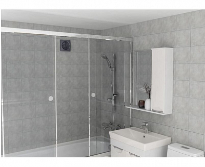 Вентилятор осевой вытяжной с обратным клапаном AURA 4С Ivory