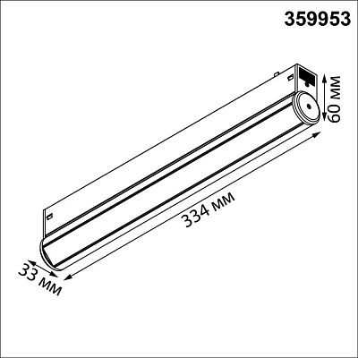 Трековый светильник Novotech Vector пульт ДУ/Tuya Smart Life IP20 LED 18W 3000-6000K 90-240V 359953 PORT NT25 216 черный