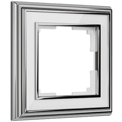 Рамка на 1 пост Werkel Palacio W0011331 хром/белая a051210