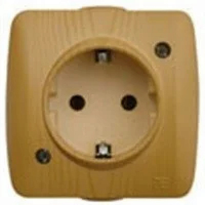 Розетка с/з EL-BI ALSU дуб 504-000800-217