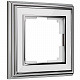 Рамка на 1 пост Werkel Palacio W0011331 хром/белая a051210