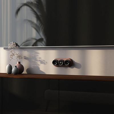 Розетка ТВ оконечная Werkel Ретро черный a036817