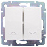 Выключатель для жалюзи без фиксации с электрической блокировкой белый Legrand Valena Classic 774414