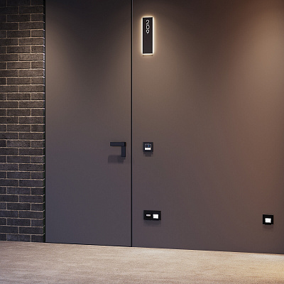 Кнопка звонка с индикацией для отелей Werkel белые a054308