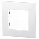 Рамка для розетки на 1 пост белая Legrand Etika 672501