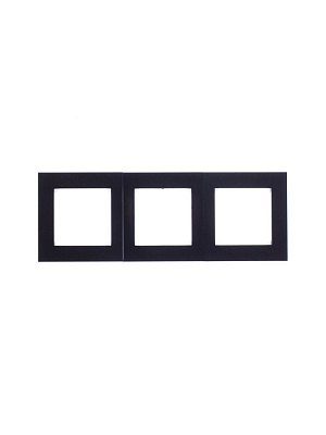 Рамка на 3 поста ABB Levit антрацит/дымчатый черный 2CHH015030A6063