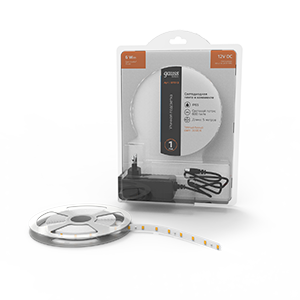 Лента Gauss Basic в комплекте LED 2835/60 12V 6W/m 600lm/m 3000K 8mm IP65 5м 1/50 BT013