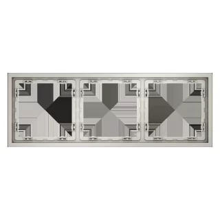 Рамка пластиковая VOLTUM S70 на 3 поста, (кашемир) VLS100303