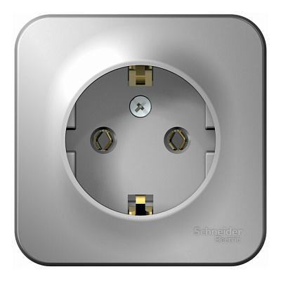 Розетка SE Blanca алюминий BLNRA010103