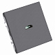 Розетка HDMI 2.0 Type A (механизм), STEKKER Эмили, RST00-5118-10, платиново-серый, soft touch
