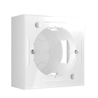 Коробка для накладного монтажа Werkel W8000001 белая a053525