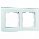 Рамка на 2 поста Werkel Favorit WL01-Frame-02 стекло a031476