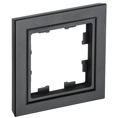 Рамка для розетки на 1 пост IEK Brite РУ-1-БрЧ BR-M12-K02