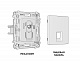 Комплект механизма компьютерной розетки ALFA MA312010 Бежевый глянец RJ-45(8P8C) CAT6 с защитной шторкой QUANT