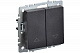 Выключатель жалюзи IEK Brite ВС10-1-5-БрЧ черный BR-V15-0-10-K02